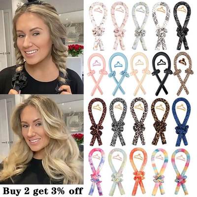 Slik Satin Heatless Hair Curler Headband for Women Hair