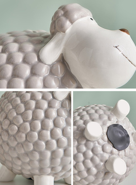 可爱羊治愈系小摆件办公室桌面装饰品家居客厅房间送女生生日礼物