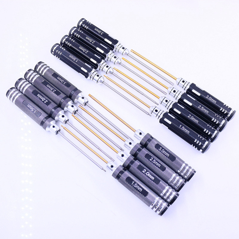 航模模型工具内六角四合一螺丝刀套装船模车模型手动螺丝起子工具