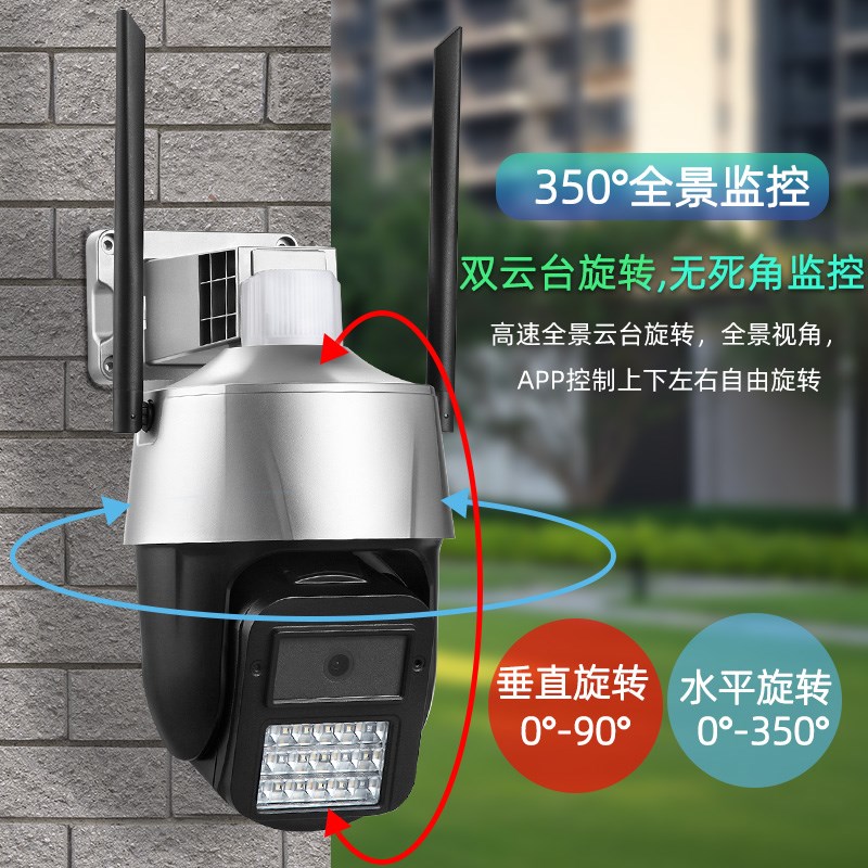 Seetong天视通方案4G太阳能高清语音对讲人形手U机远程监控摄像头