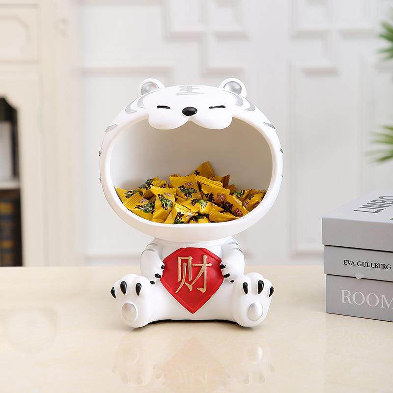 虎年创意轻奢桌面玄关鞋柜入户电视柜钥匙杂物收纳摆件家居装饰品,基础建材,脚轮/万向轮,淘宝优惠券,粉丝福利购,淘宝优惠卷