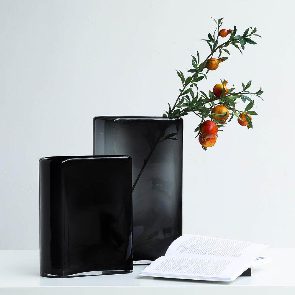 大气不规则大扁桶养花玻璃花瓶北欧简约设计新品软装桌面花器,家居饰品,花瓶,淘宝优惠券,粉丝福利购,淘宝优惠卷