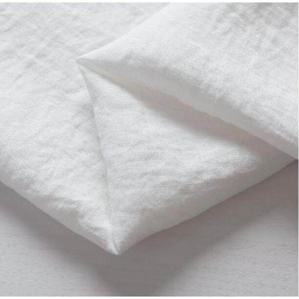 纯亚麻布料水洗亚麻布汉服布料纯色亚麻布料设计师面料白色亚麻