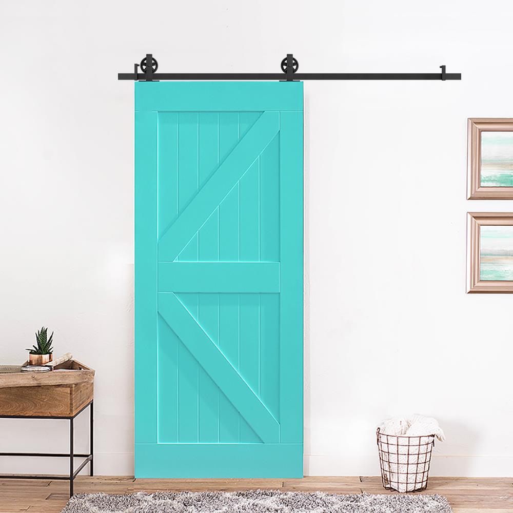 定制谷仓门 全套五金配件滑轨拉手门把手门锁全包 款式多样推拉门