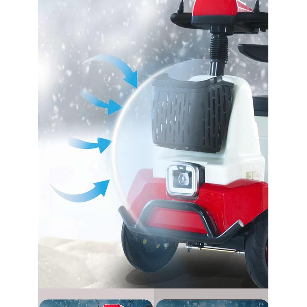 电动四轮车老年人小巴士Q80老年代步车老头乐电动车四轮电瓶车