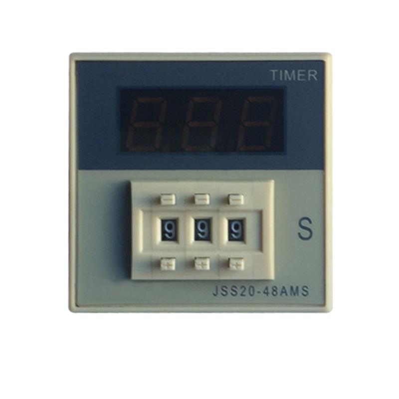 JSS20-48AMS数字计时器24VAC220V交直流延时继电器99.9SM定时开关
