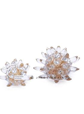 现代斯堪的纳维亚创意设计玻璃饰品样板房客厅电视柜卧室边桌书房