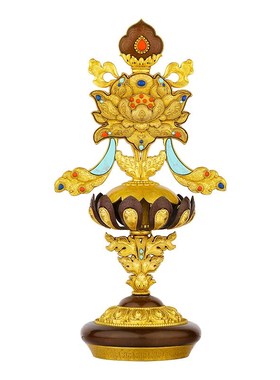 新款中号铜八吉祥摆件慧宝铜吉祥八宝藏式R摆件大号29cm