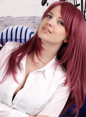 wobmen seraxy fashionJGO ladies rown long curly natul hair w