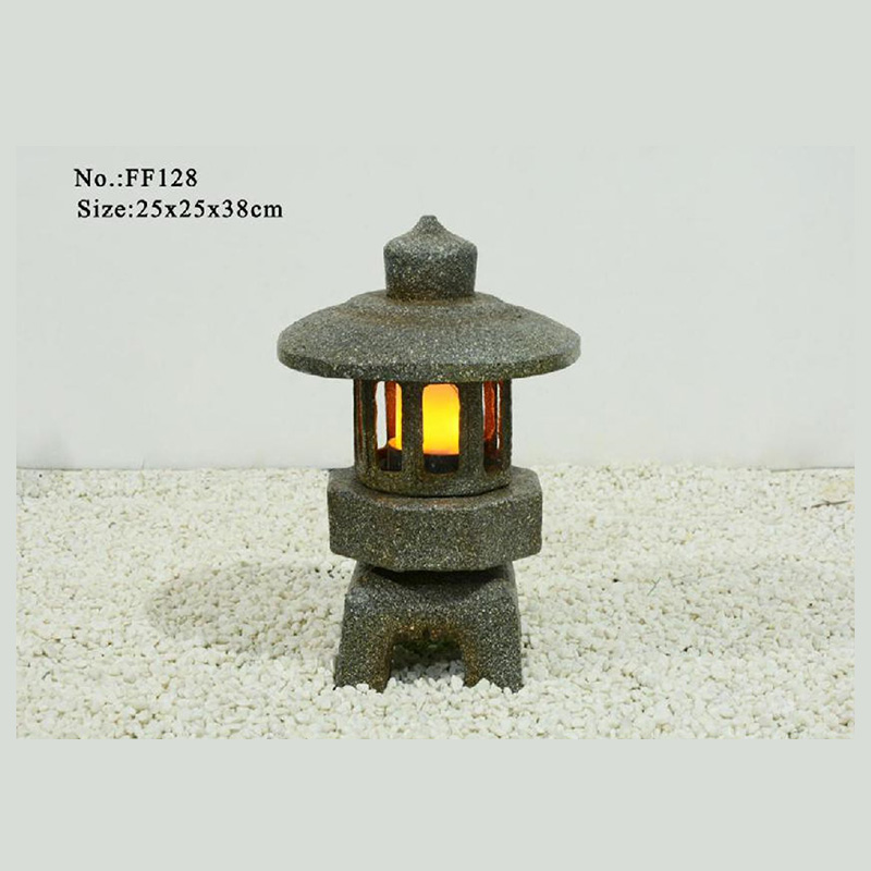 仿古宫灯石灯笼玻璃钢装饰落地别墅花园宫灯摆件中式软装配件