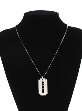 Unisex Stainless Unique Steel Razor Blade Fashion Fire Flame