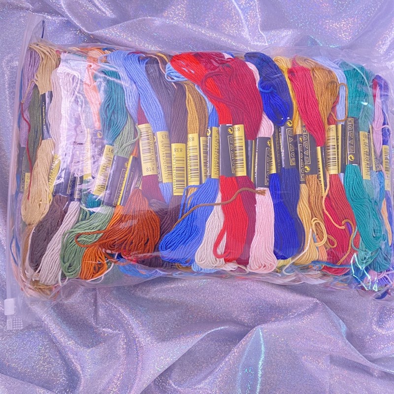 十字绣447色线有线号送线号贴