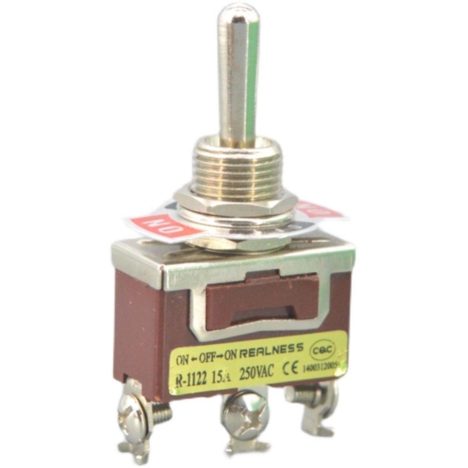 REALNESS 钮子开关 摇臂开关 R-1122 ZH-1122  3脚3档  银触点