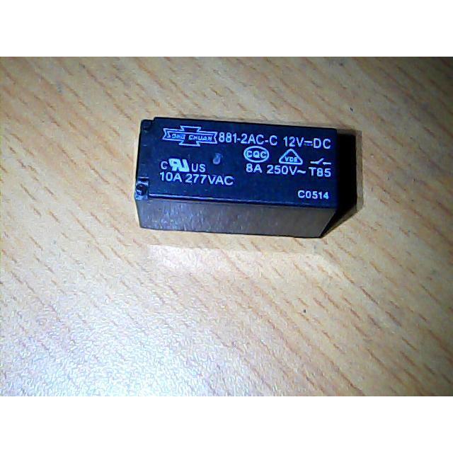 881-2AC-C  12VDC  6脚     松川继电器 全新