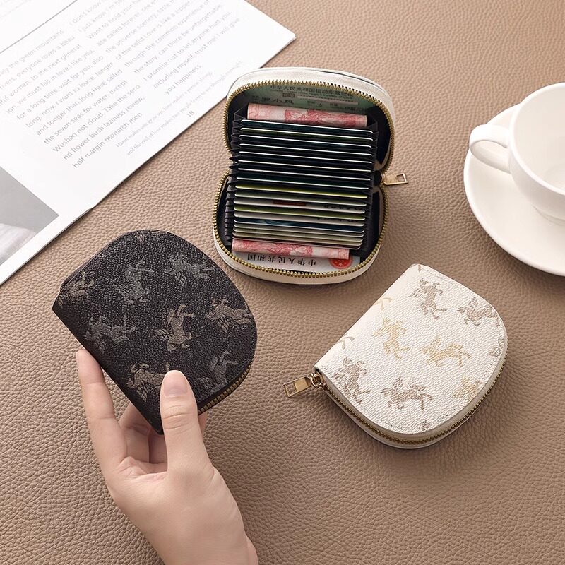 风琴卡包2024新款实用多卡位时尚零钱包防磁防盗刷驾驶证件收纳包