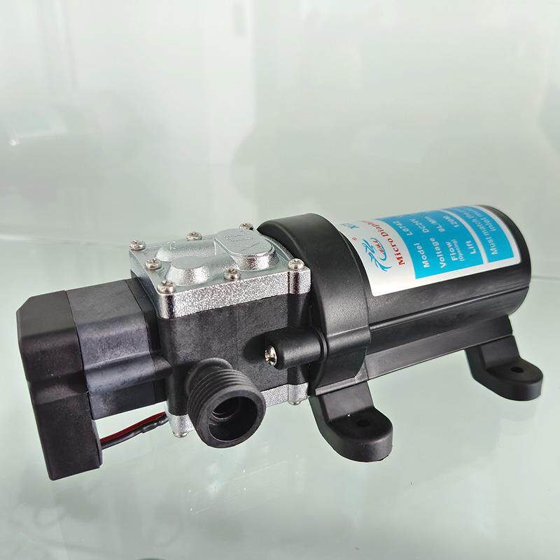 供应高压抽水泵家用小型自吸泵大功率增压泵24V120W电动隔膜泵