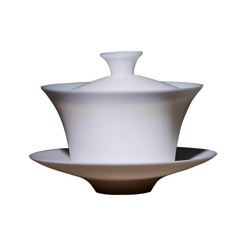 白瓷薄胎三才盖碗大小号家用茶碗单个泡茶器陶瓷功夫茶具,餐饮具,盖碗,淘宝优惠券,粉丝福利购,淘宝优惠卷