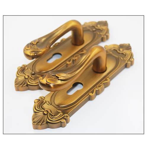 欧式房门门锌合金门锁房门锁静音分体实木门锁卧室门锁房间门锁