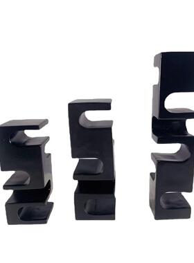 异形树脂白雕塑北欧创意抽象凹槽装置艺术装饰品客门厅样板房摆件