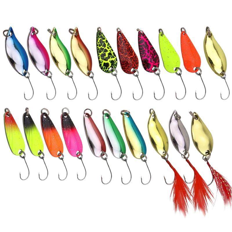 20件马口亮片套装绑毛勺型铁片假饵便携式双面亮片包鲈鱼,户外/登山/野营/旅行用品,台钓饵,淘宝优惠券,粉丝福利购,淘宝优惠卷