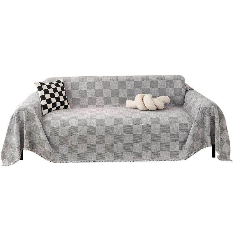 简约沙发布盖布高级感四季通用沙发套雪尼尔防猫抓沙发垫防滑耐脏