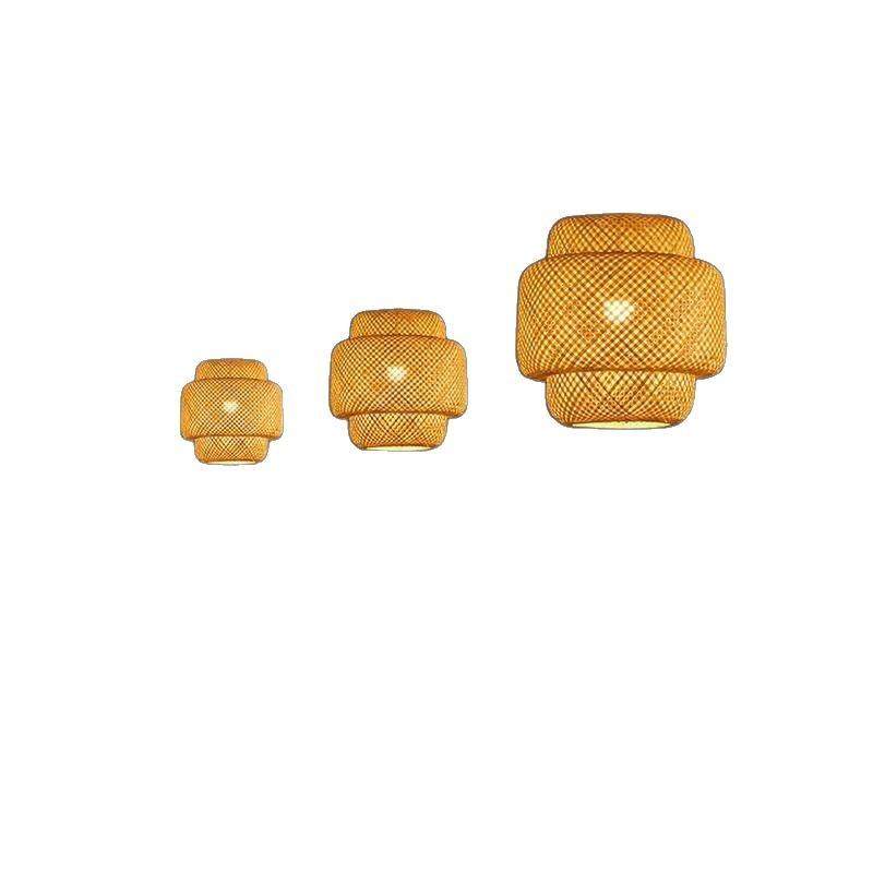 竹编吊灯竹艺禅意茶室中式餐厅民宿日式藤编灯笼复古创意艺术灯罩,家装灯饰光源,智能吊灯,淘宝优惠券,粉丝福利购,淘宝优惠卷