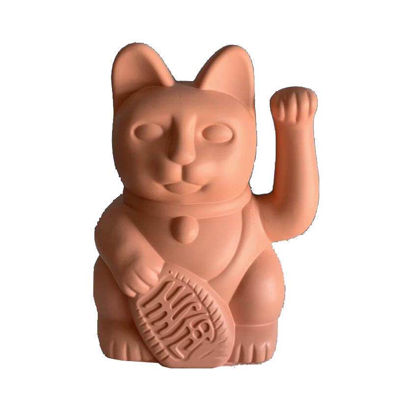 招财猫法式北欧黄色粉色蓝色卡通招财猫摆件创意样板房软装饰礼品