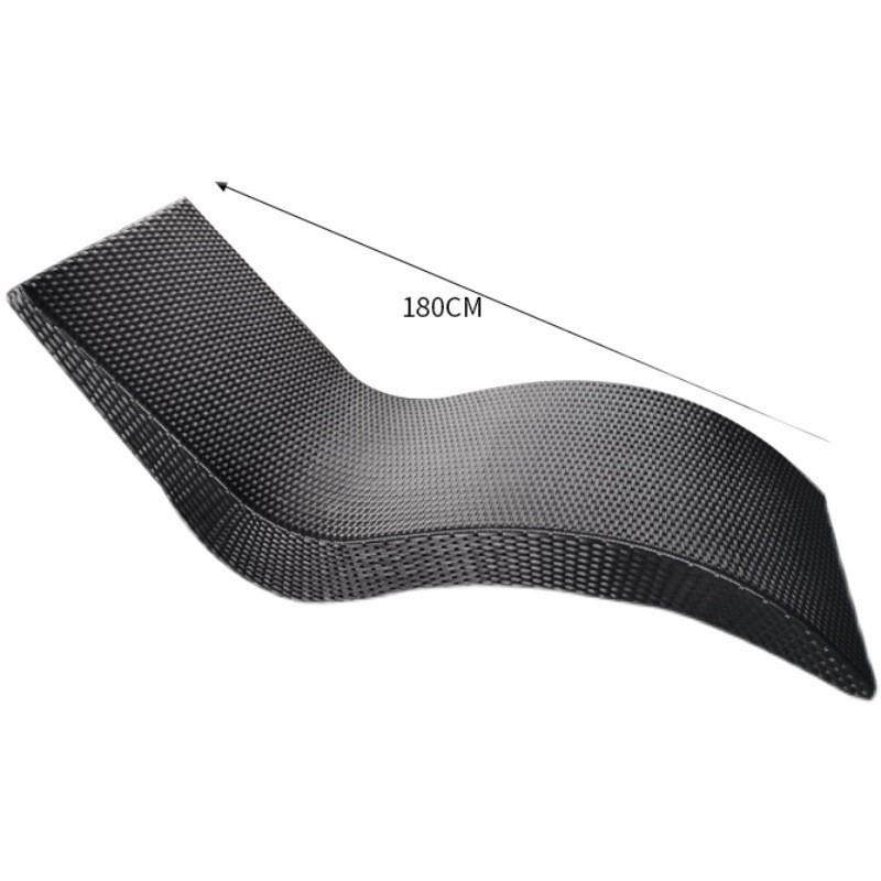 创意户外庭院海边沙滩编藤躺椅游泳池室内别墅酒店S型休闲躺床 - 封面