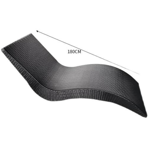 创意户外庭院海边沙滩编藤躺椅游泳池室内别墅酒店S型休闲躺床