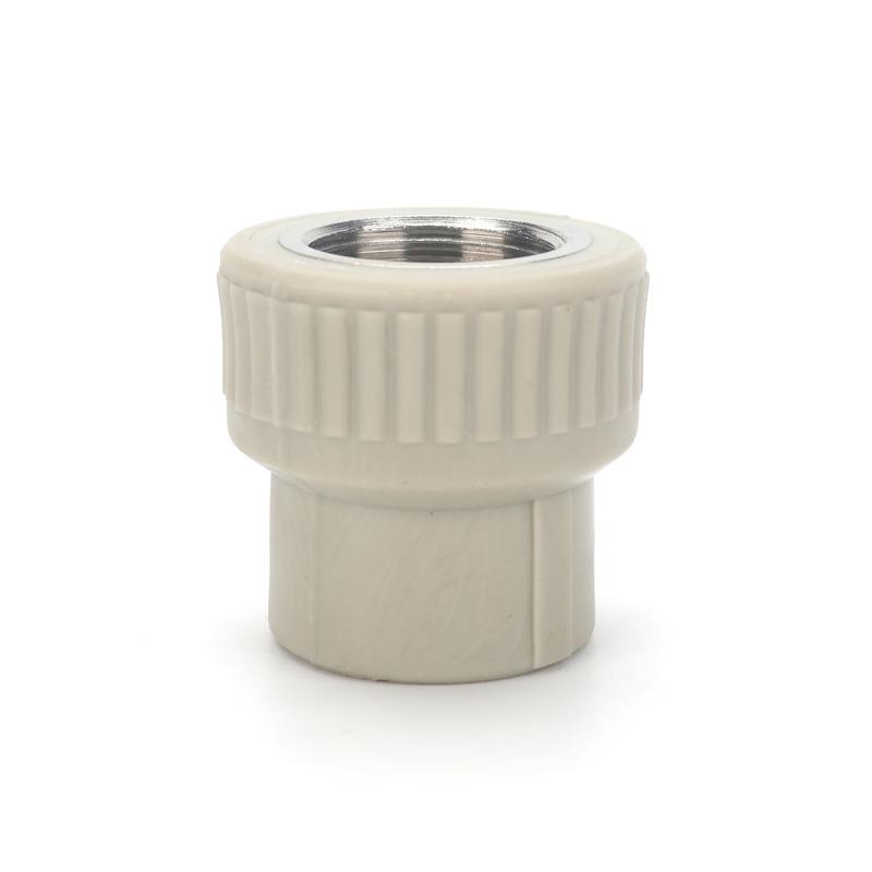 p牙pr内丝直铜灰色热熔水暖管KQW件变径嵌件内直通直接接头水管配