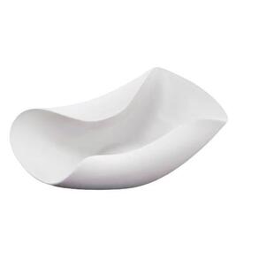 现代极简样板房客厅创意贝壳花器摆件白色果盘干花插花软装工艺品