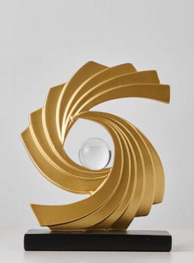 创意艺术财源滚滚装饰摆件时来运转酒柜客厅办公室高级轻奢装饰品