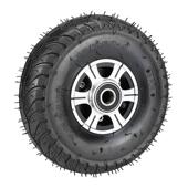 350 4铝合金充气轮橡胶轮脚轮10寸手推车车轮子老虎车轻型机械