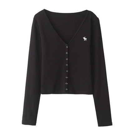 Hollister春秋长袖针织衫小海鸥女装上衣麋鹿外套气质保暖毛衣潮