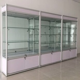 玻璃展示柜样品产品展示架手办礼品货架饰品玻璃门展柜陈列柜架