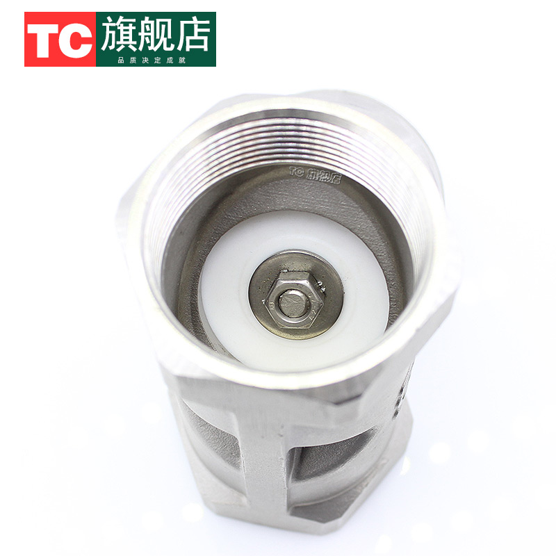 H12F-16P不锈钢Y型止回阀 单向阀 内丝内螺纹逆止阀DN15~DN50丹冠