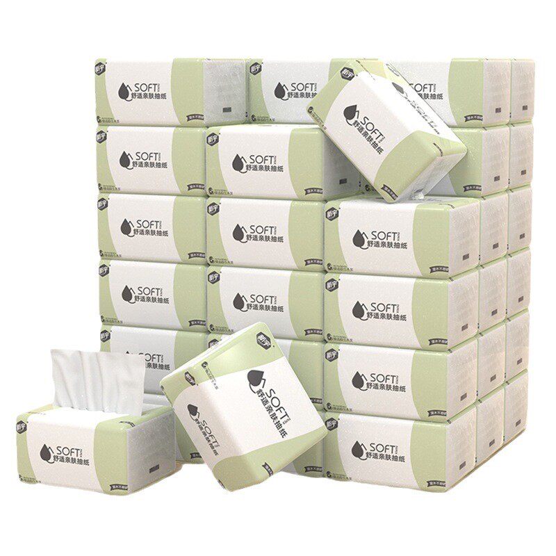 厂家抽取式卫生纸纸巾整箱s30包家用400大包面巾纸原木餐巾卫生纸