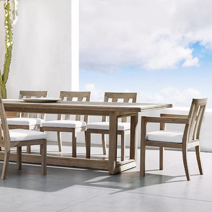 北欧户外沙发柚木庭院别墅休闲藤椅酒店民宿露台藤编家具厂家直供