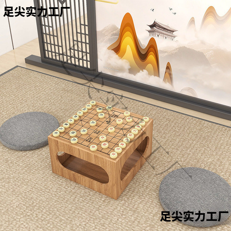 2026古风围棋桌象棋桌围棋两用组合多功能茶椅茶几榻榻米炕桌休闲