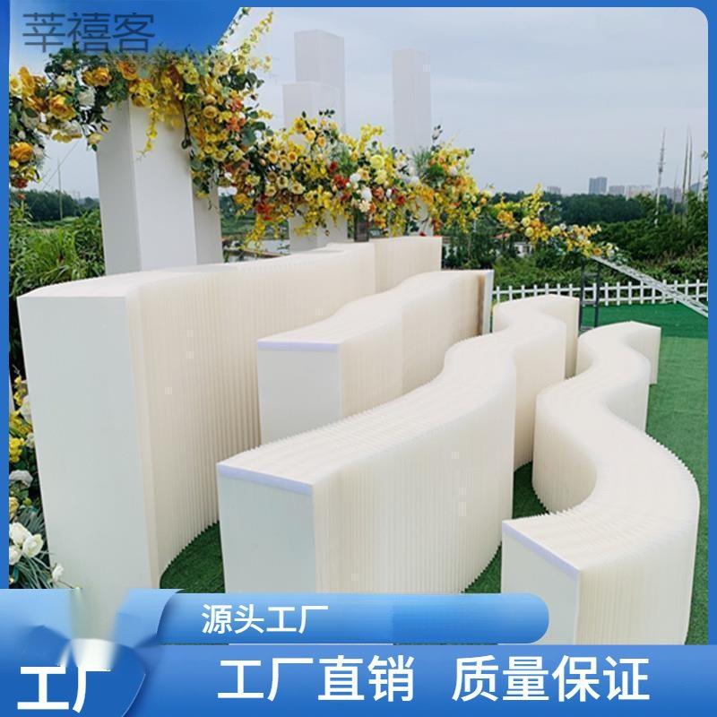创意展示台多功能伸缩折叠纸展示架落地陈列架瓦楞纸凳纸质置物架