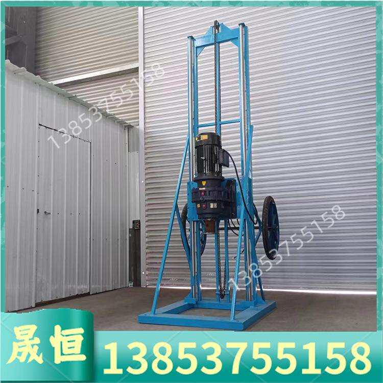 两相电电动打桩机手推立式螺旋钻孔打桩机植桩钻眼机光伏植桩机