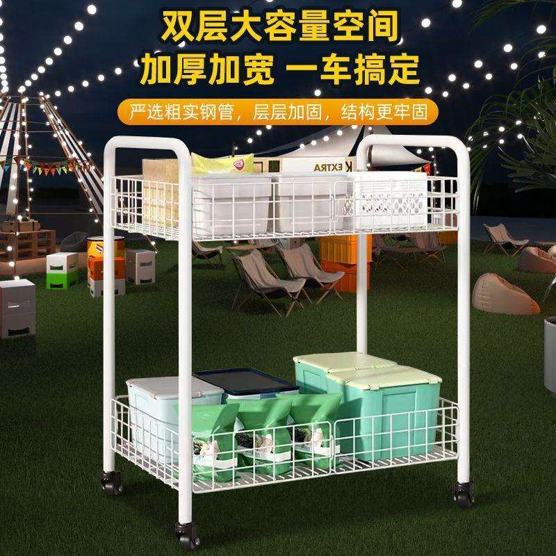 带扶手花车货架寿司折叠地推户外可移动展台摆摊小推车甜品摊