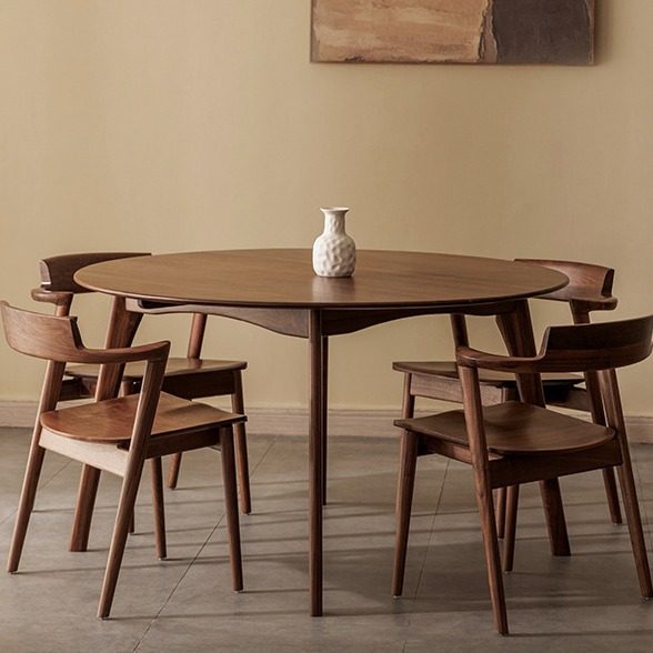 全实木餐桌圆桌北美黑胡桃木饭桌家用原木小户型新中式餐桌椅组合,电子元器件市场,电线扎带/束线带,淘宝优惠券,粉丝福利购,淘宝优惠卷