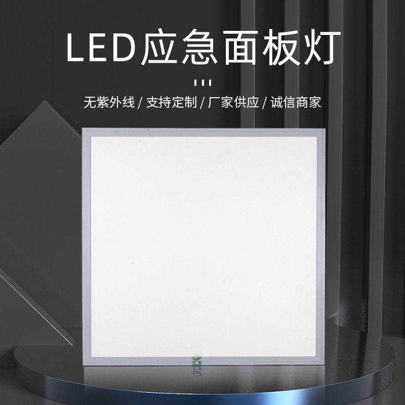 明装防尘LED应急面板灯