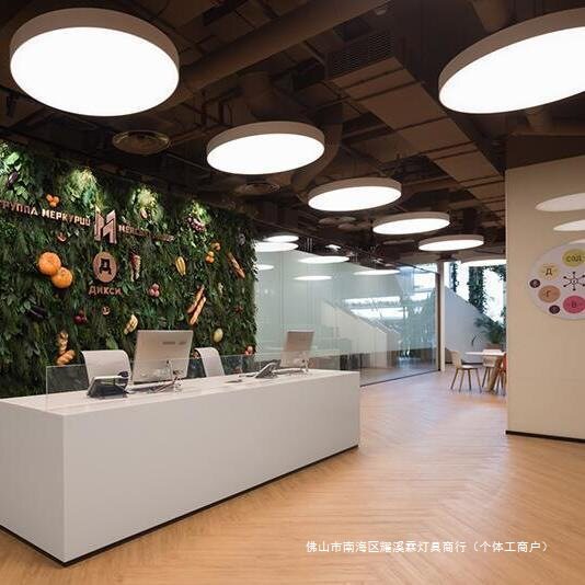 简约现代LED圆形吊灯会议室