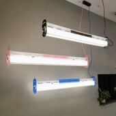 设计师MILK餐厅吧台吊灯现代极简彩色奶油风一字长条前台灯新款