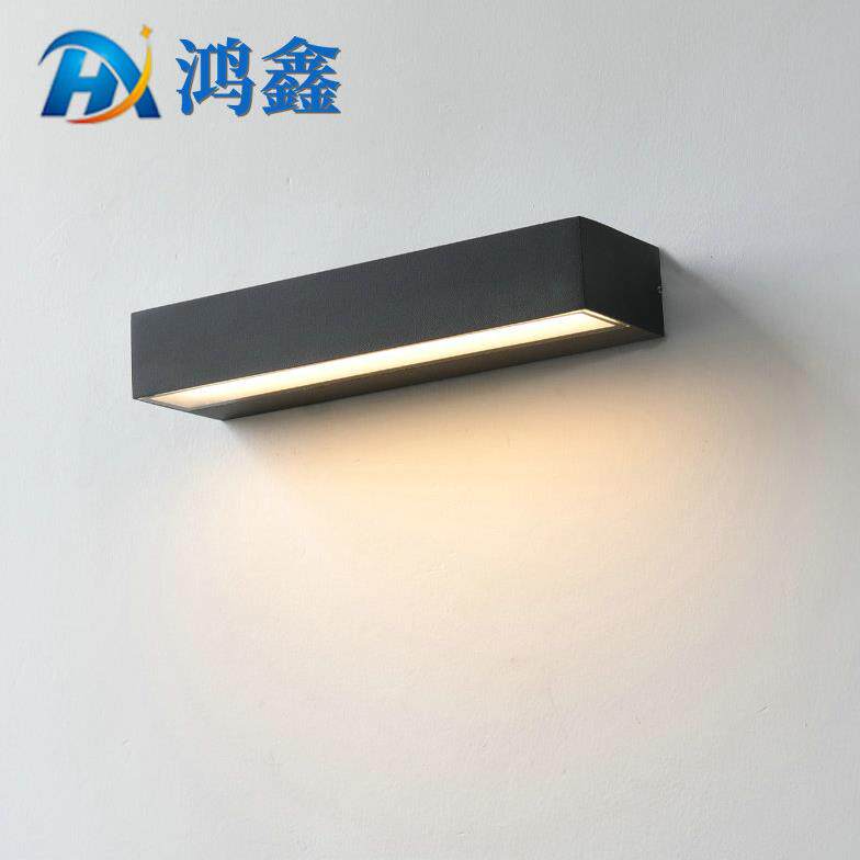 长条单向照画壁灯别墅门头庭院墙壁酒店卧室床头灯室外防水方形灯