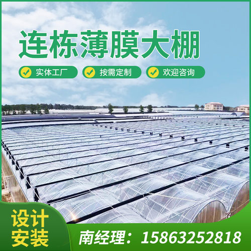 薄膜温室蔬菜水果花卉水产种植养殖大棚连供双拱双膜温室大棚配件