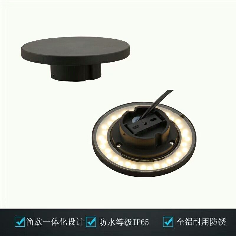 简约蘑菇头户外壁灯12W防水外墙装饰灯过道庭院铝材圆形led射灯