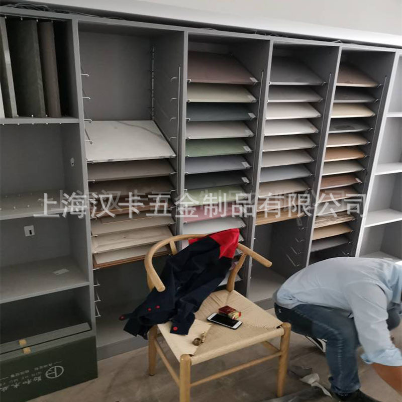 橱柜门板展架钩样品样品样块展示架样板拖层板托层板架多层货柜